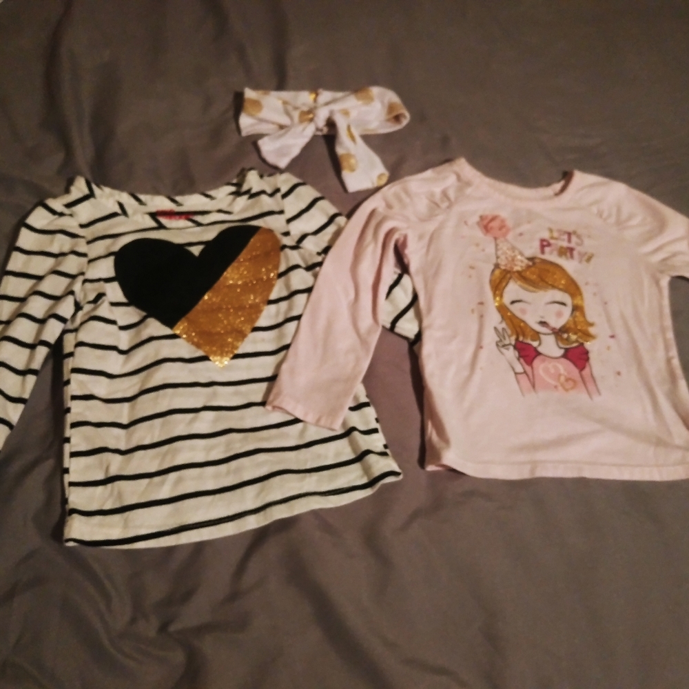 2T Girls Epic Threads 2 Long Sleeved Shirts